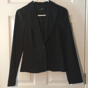 Black & silver pinstripe blazer